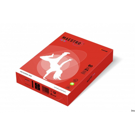 Papier xero Maestro Color A4 80 g czerwień ceglasta 250 arkuszy