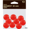 Magnesy czerwone 30 mm, opakowanie 10 sztuk, Grand