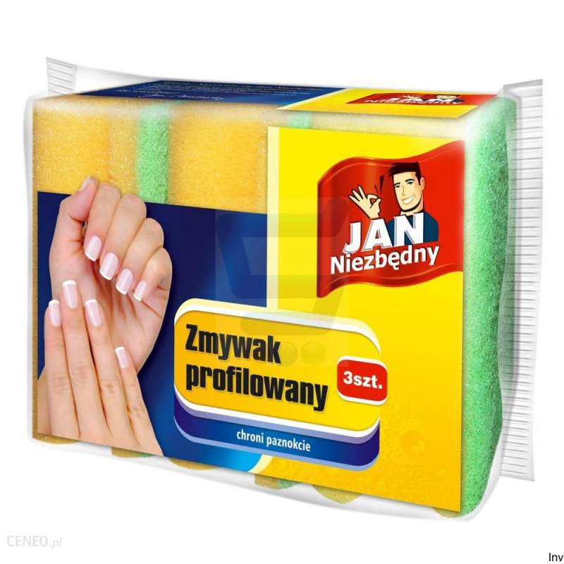 JAN NIEZBĘDNY Zmywak profilowany 3 szt.  56603 - 1