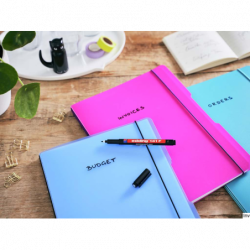 Edding Foliopis 0,6 mm czerwona końcówka okrągła do folii prezentacyjnych