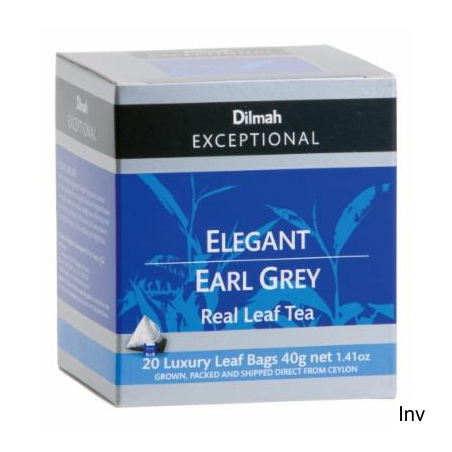 Herbata Dilmah Piramid Exceptional Earl Grey 20 torebek czarnej z aromatem bergamotki