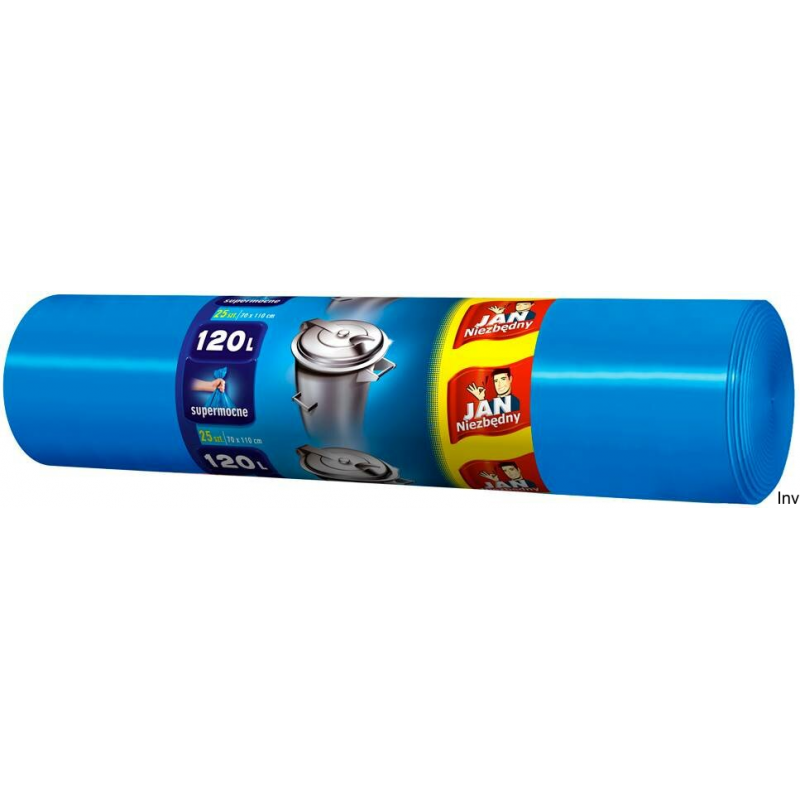 JAN NIEZBĘDNY Worki LD niebieskie 120l 25 szt. 04409 - 1