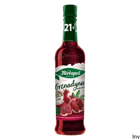 Herbapol Syrop Owocowa Spiżarnia Grenadyna 420 ml - Suplement diety z witaminami C, B6, D i cynkiem
