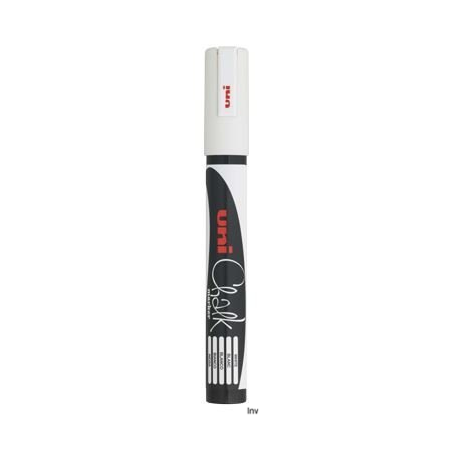 Marker kredowy Uni PWE-5M biały 1,8-2,5 mm do tablic i szkła