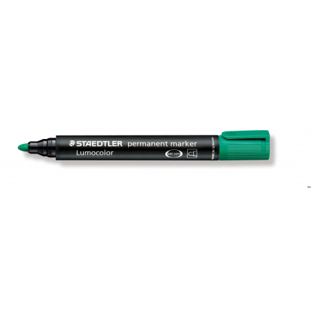 Marker STAEDTLER Lumocolor 352-5 zielony okrągły 2 mm, wodoodporny, szybkoschnący, bezzapachowy
