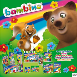 Plastelina BAMBINO 18 kolorów kwadratowa St.Majewski