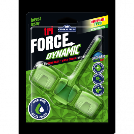 Zawieszka do WC TRI FORCE barwiąca 54g las General Fresh