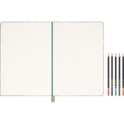 Zestaw MOLESKINE Rok Smoka Zeng Fanzhi 2024, szkicownik + kredki, edycja limitowana, w pudełku