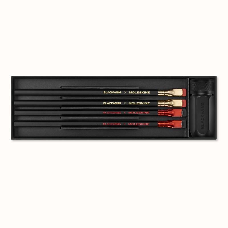 Zestaw ołówków i temperówki BLACKWING X MOLESKINE
