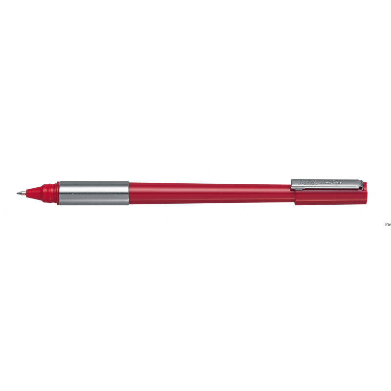 Długopis Pentel LINE STYLE 0,8mm czerwony BK708-B z ergonomiczny korpusem i szybkoschnącym tuszem