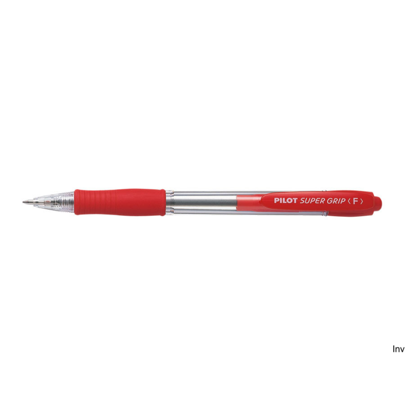 Długopis olejowy Pilot Super Grip czerwony 0,21 mm z wymiennym wkładem