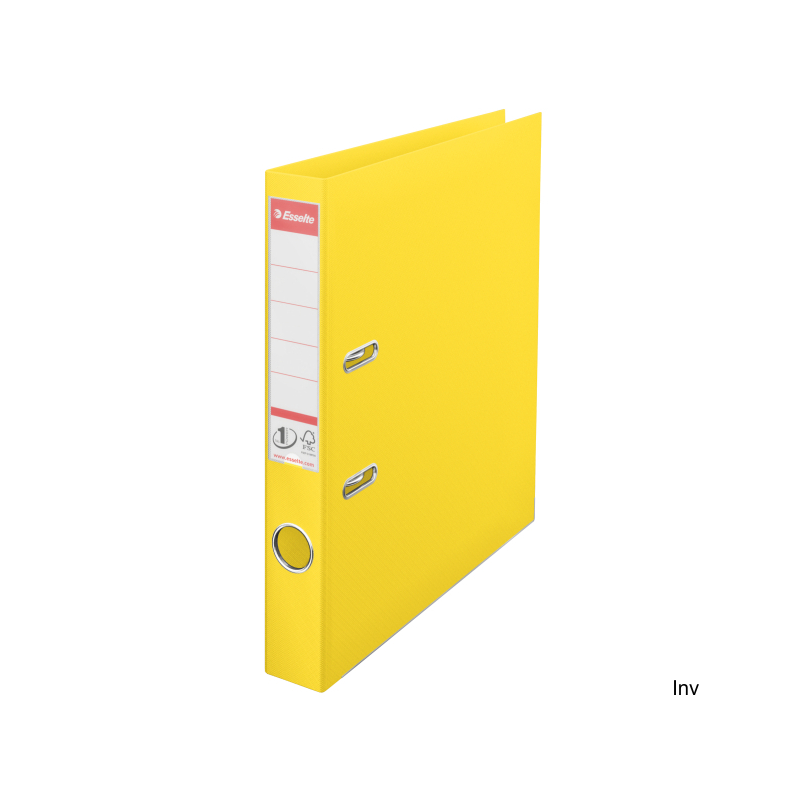 Segregator A4 50 mm żółty Esselte z mechanizmem No.1, 500 kartek, folia polipropylenowa, 3 lata gwarancji