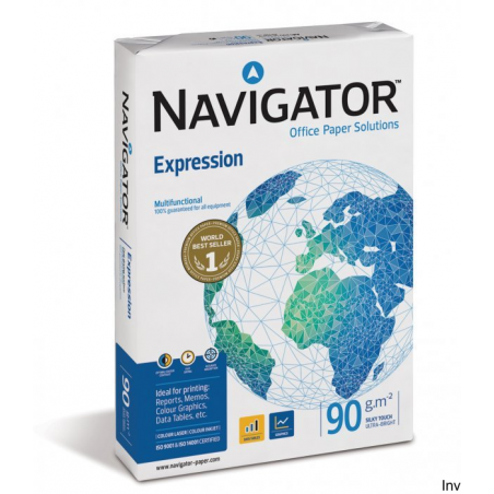 Papier A4 90g Navigator Expression do wydruków kolorowych i czarno-białych, 1 ryza