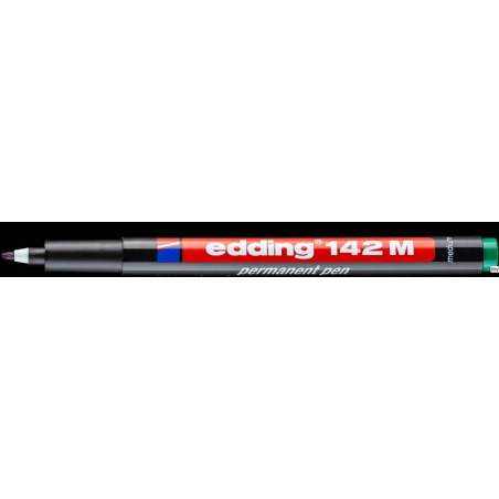 Edding Foliopis 1.0 142 M zielony marker OHP z okrągłą końcówką, 1 mm, wodoodporny, usuwalny alkoholem