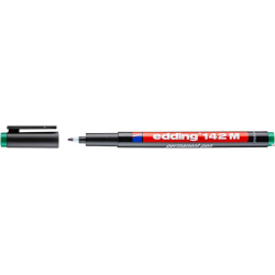 Edding Foliopis 1.0 142 M zielony marker OHP z okrągłą końcówką, 1 mm, wodoodporny, usuwalny alkoholem