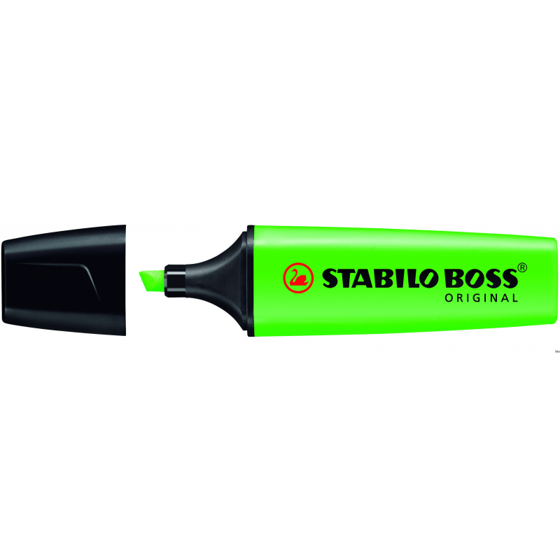 Zakreślacz STABILO BOSS zielony 70/33 fluorescencyjny 10 sztuk