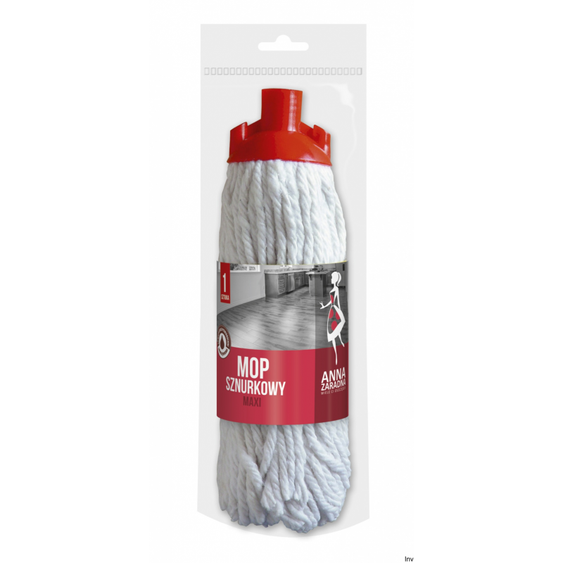 Mop sznurkowy Anna Zaradna MAXI PB-3730 biały 29 cm do czyszczenia podłóg