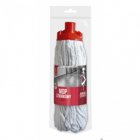 Mop sznurkowy Anna Zaradna MAXI PB-3730 biały 29 cm do czyszczenia podłóg