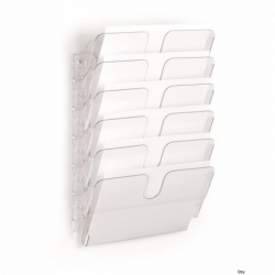 Durable Flexiplus Zestaw 6 Pojemników na Dokumenty A4 Poziomych 340 x 520 x 100 mm