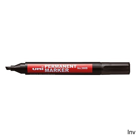 Marker permanentny Uni NO-380 ścięty zielony 1,0-4,5 mm