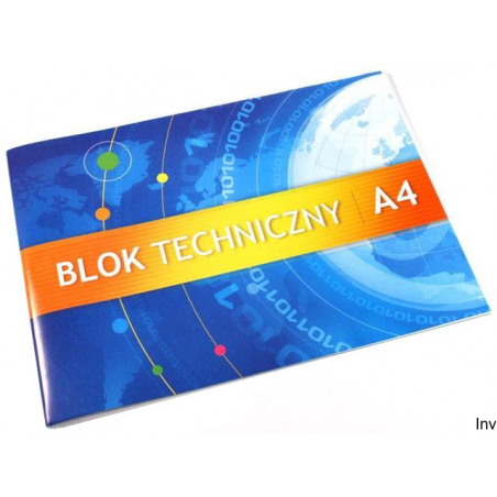Blok techniczny A4 10k 250g Kreska