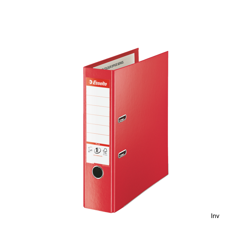Segregator A4 80 mm czerwony Esselte PLUS VIVIDA z metalowymi okuciami, 1 sztuka