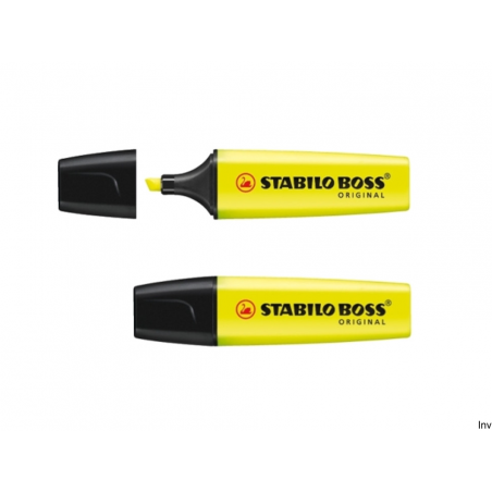 Zakreślacz STABILO BOSS żółty 70/24 fluorescencyjny, napełnialny, 10 sztuk