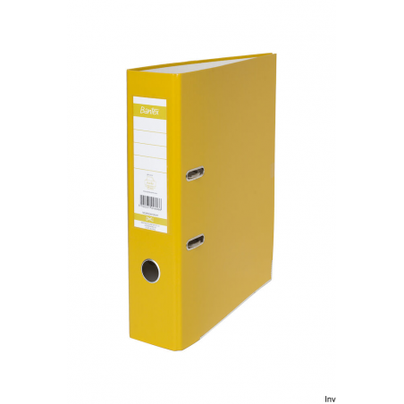 Segregator A4 80mm XXL żółty Bantex 100551786 z mechanizmem, ekologiczny, oklejany folią PP