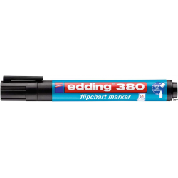 Edding Marker do flipchartów czarny 1,5-3 mm z tuszem na bazie wody 380/001