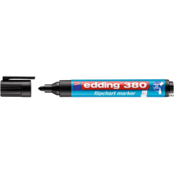 Edding Marker do flipchartów czarny 1,5-3 mm z tuszem na bazie wody 380/001