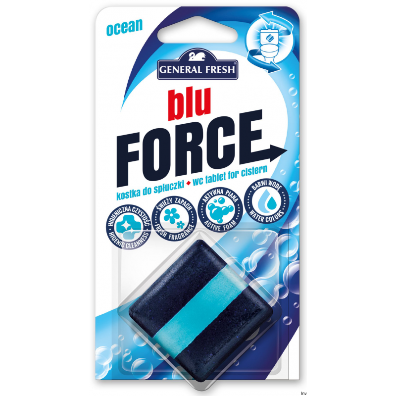 Kostka do WC General Fresh BLU FORCE 50g morze do spłuczki