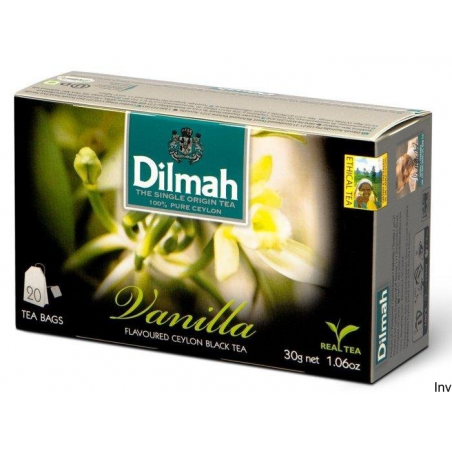 Herbata czarna DILMAH aromat wanilii 20 saszetek 1,5g