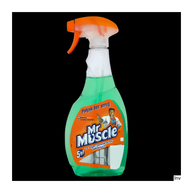 Płyn do szyb Mr. Muscle 500 ml zielony z rozpylaczem, skutecznie usuwa tłuszcz i brud