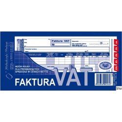 Faktura pełna Michalczyk i Prokop dla sprzedaży netto 1/3 A4