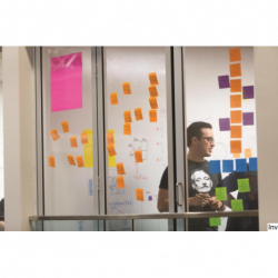 Post-It 3M Bloczek samoprzylepny Super Sticky 76x76mm, Zestaw 12x90 kart, Neonowe 654