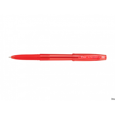 Długopis olejowy Pilot Super Grip czerwony z wentylowaną skuwką, grubość linii 0,22 mm, długość pisania 1500 m