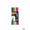 Flamastry dwustronne Bic Intensity Dual Tip 6 sztuk, tusz na bazie wody, odporne na rozmazywanie