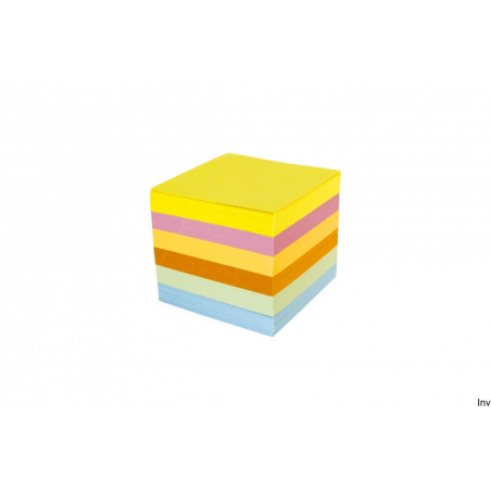 Kostka nieklejona Dotts 85x85x70 kolorowa - wkład papierowy do pojemników, 1 sztuka