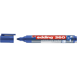 Marker Edding 360 suchościeralny niebieski z okrągłą końcówką do tablic