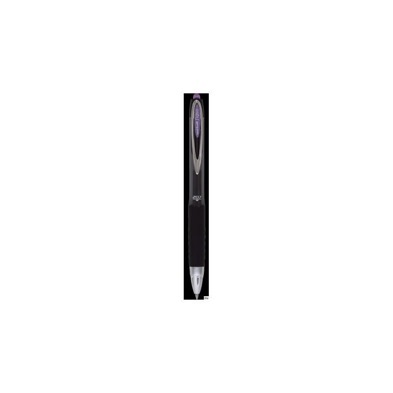 Pióro żelowe fioletowe Uni UMN-207, 0,7 mm, szybkoschnący tusz wodoodporny, wymienny wkład UMR-87