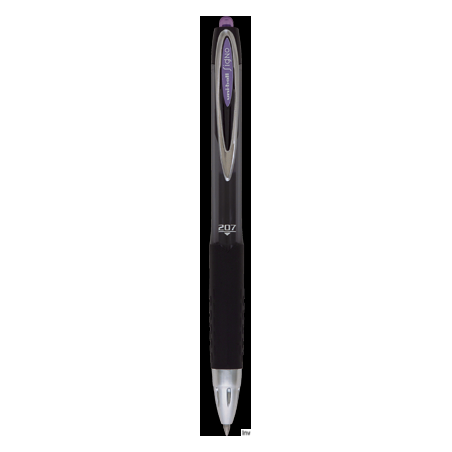 Pióro żelowe fioletowe Uni UMN-207, 0,7 mm, szybkoschnący tusz wodoodporny, wymienny wkład UMR-87
