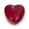 Świeca pływająca serce DONAU HOME, lakierowana, 12 szt., czerwona