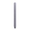 Świeca stołowa długa ryflowana DONAU HOME, 25x300 mm, 4 szt., szara