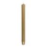 Świeca stołowa długa ryflowana DONAU HOME, lakierowana, 25x300 mm, 4 szt., złota