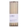 Świeca stołowa długa ryflowana DONAU HOME, 25x300 mm, 4 szt., kremowa