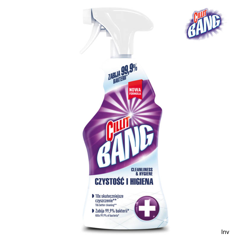 Cillit Płyn do czyszczenia w sprayu 750ml - wybielanie i higiena, usuwanie osadów, rdzy i zabrudzeń