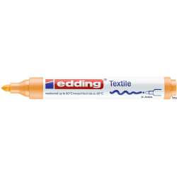 Marker do tkanin Edding 4500 jasny pomarańczowy 3 mm