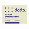 Bloczek samoprzylepny Dotts 50x75 mm żółty 100 kartek