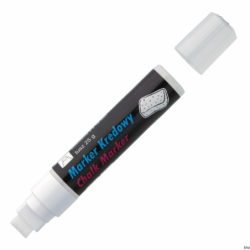 Marker kredowy Toma 15mm biały 25g do pisania po tablicach i szkle