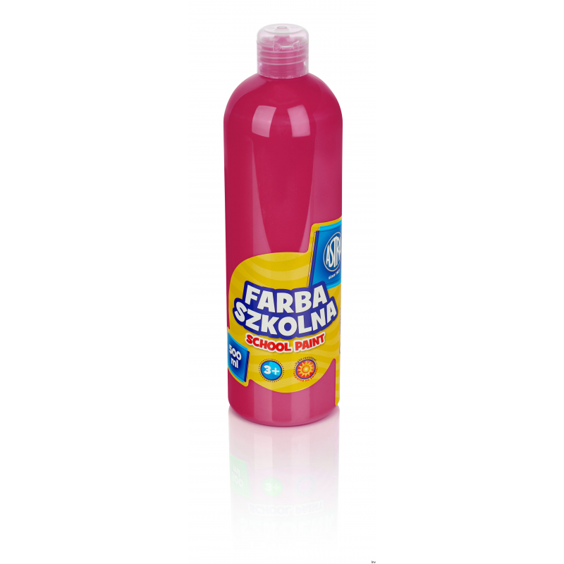 Farba szkolna Astra 500 ml różowa
